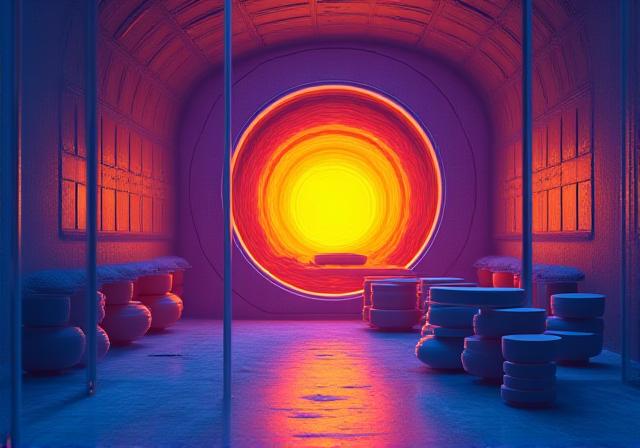 AI visualization of kiln thermal dynamics